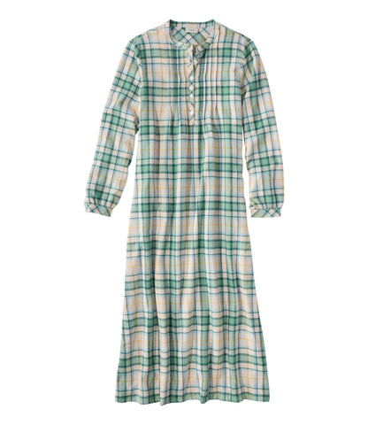 Women's Scotch Plaid Flannel Nightgown