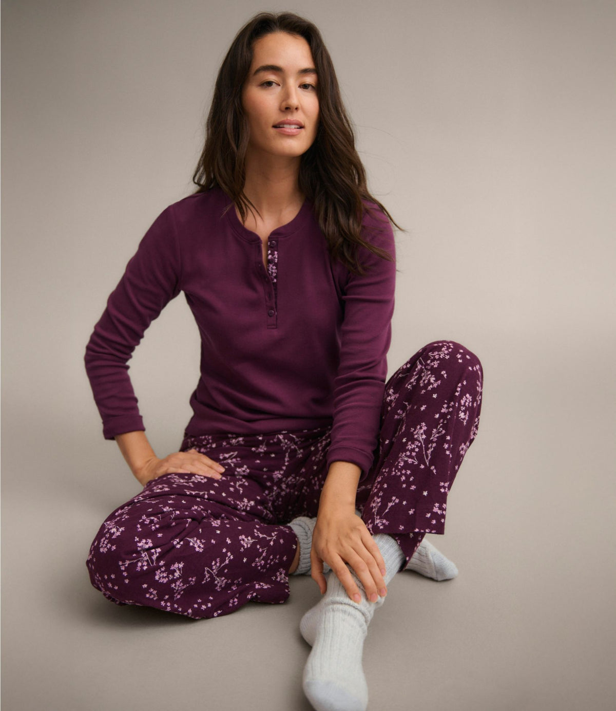 Women's Cozy PJ Set, Print