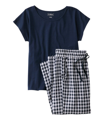 Women's Bean's Seacoast Seersucker Pajama Pant Set