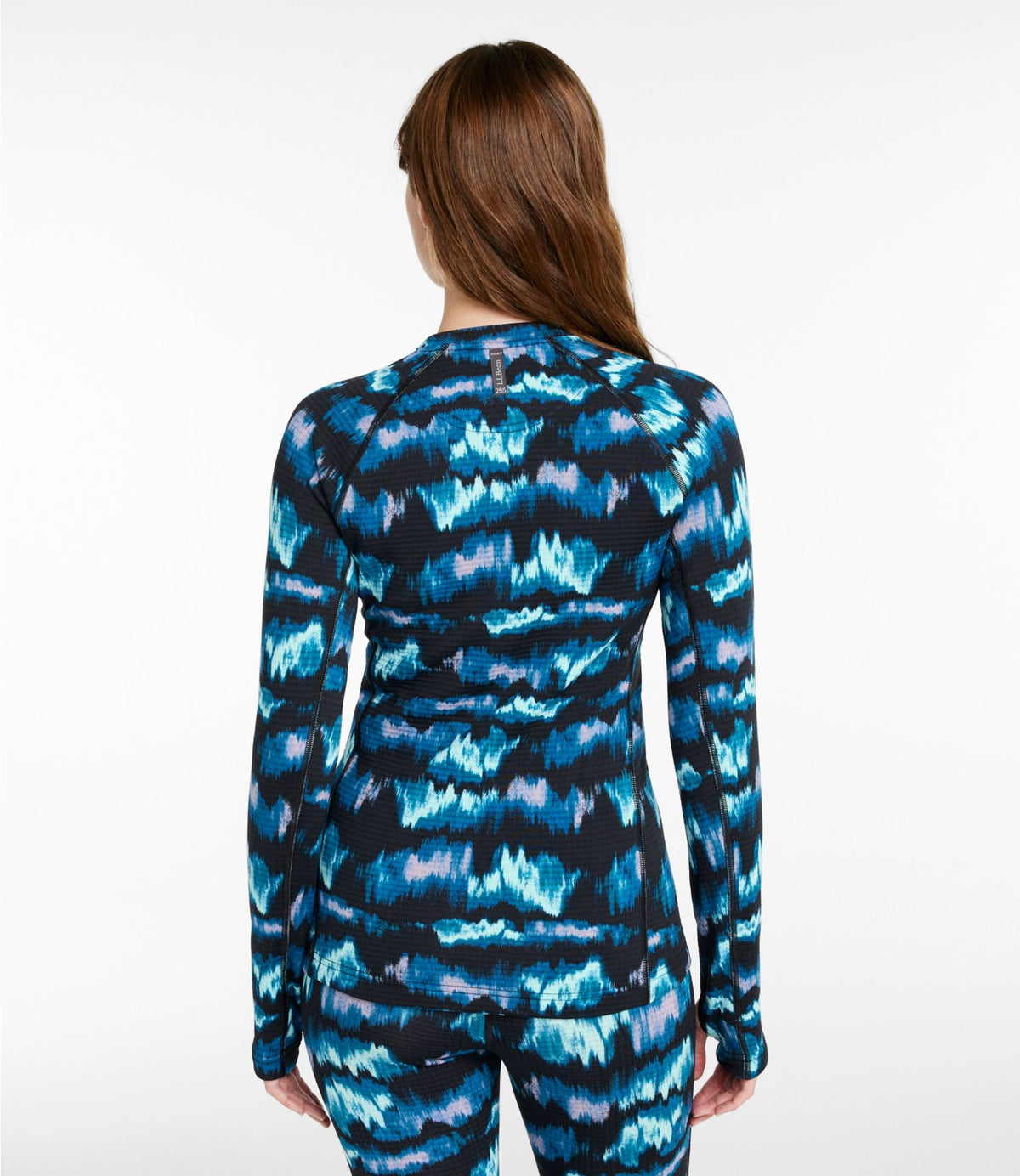 Women's L.L.Bean Heavyweight Base Layer Crew Top, Print