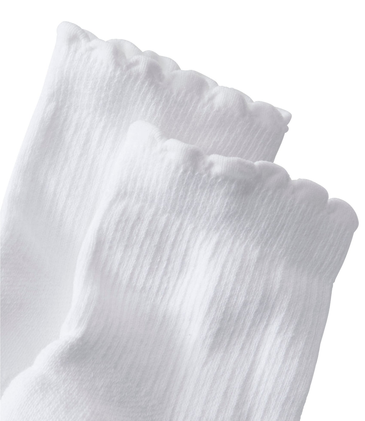 Women's Scalloped Edge Micro Crew Socks, 2-Pack
