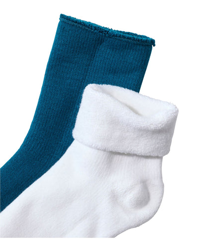 Adults' Cozy Rangeley Micro Crew Socks, 2-Pack