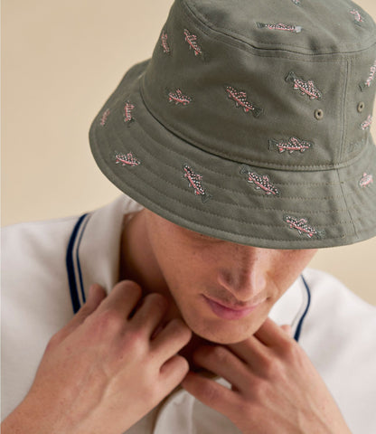 Adults' Cotton Motif Bucket Hat