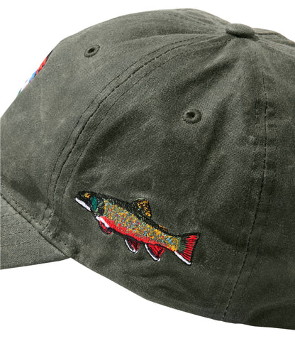 Adults' MIF&W Waxcloth Hat, Brook Trout