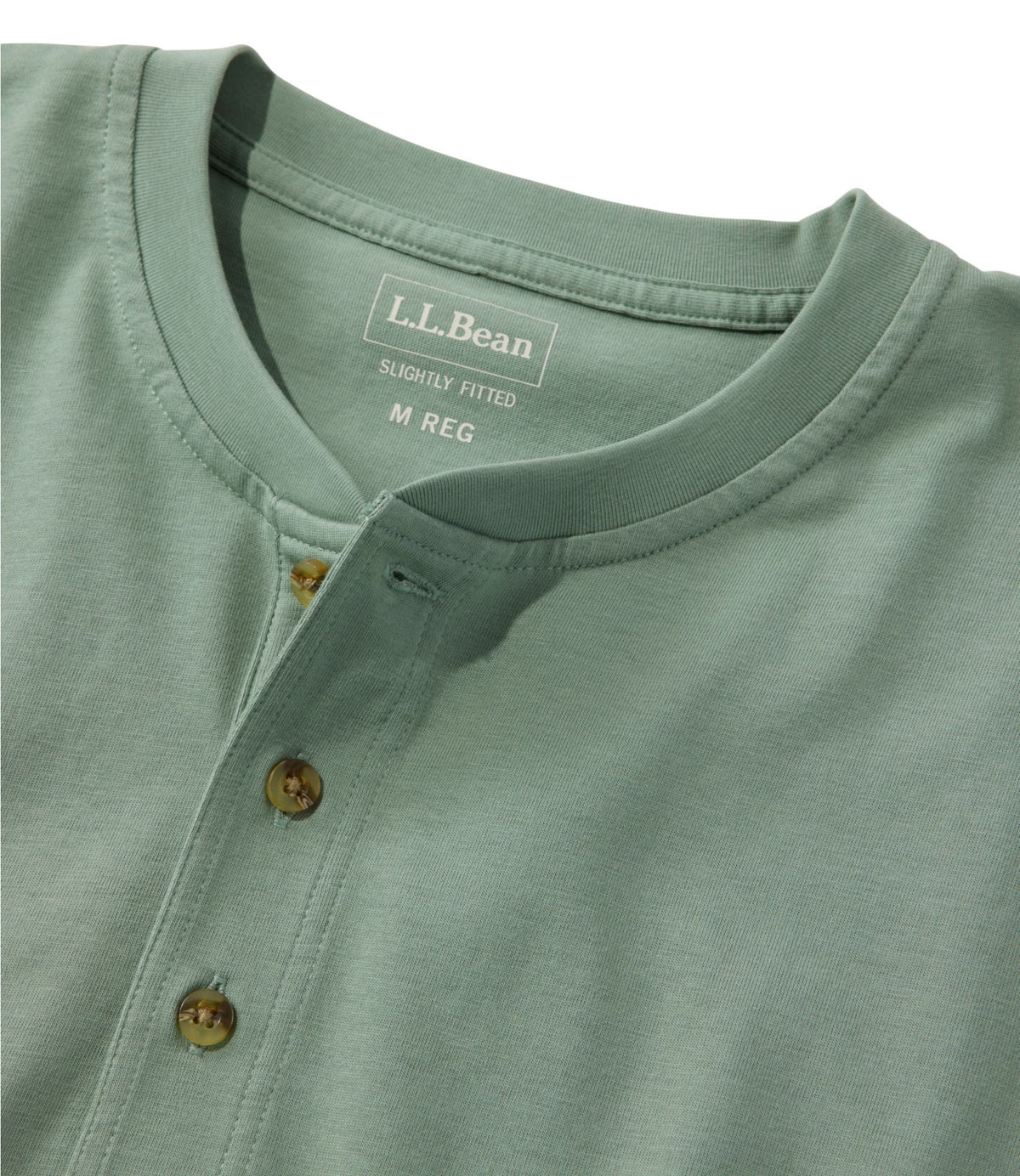 Men's Carefree Unshrinkable Henley, Long-Sleeve, Slightly Fitted