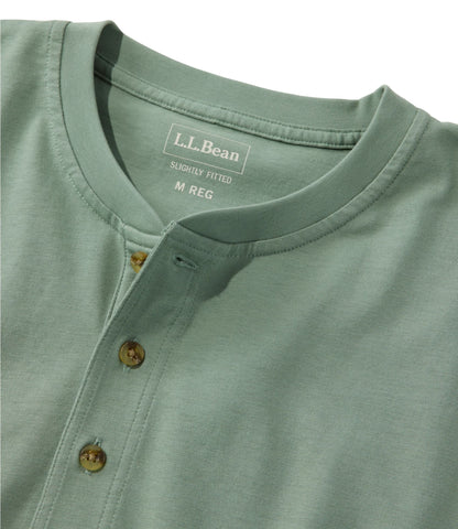 Men's Carefree Unshrinkable Henley, Long-Sleeve, Slightly Fitted
