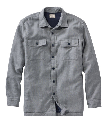 Men's Fleece-Lined Flannel Shirt, Traditional Fit