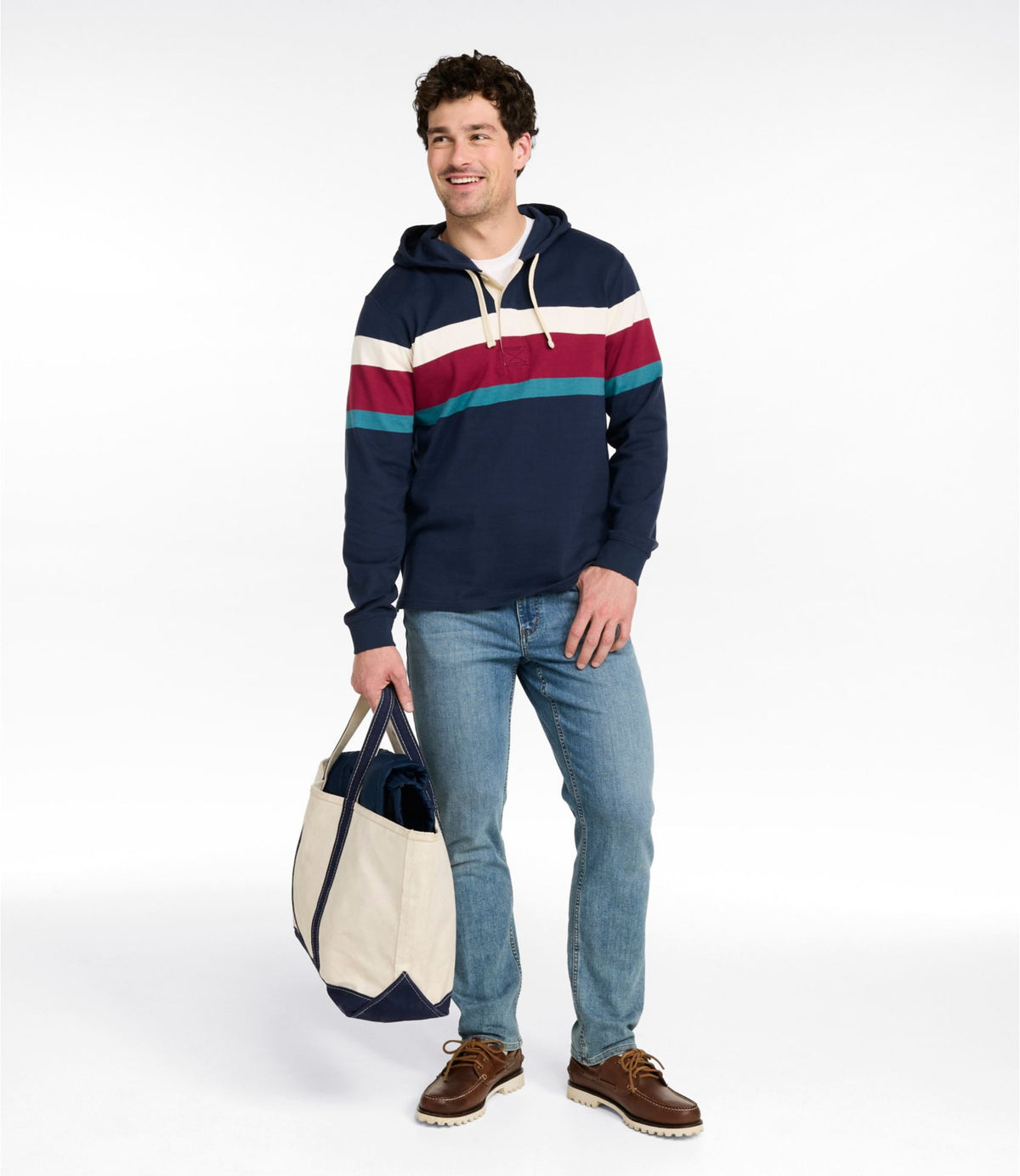 Men's Bean's Vintage Soft Rugby Hoodie