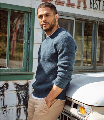 Men's Heritage Honeycomb Sweater, Crewneck