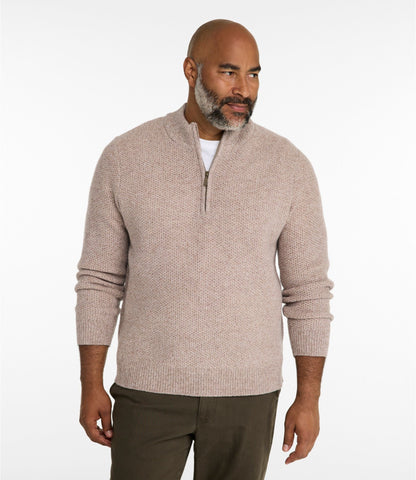 Men's Heritage Honeycomb Sweater, Quarter-Zip