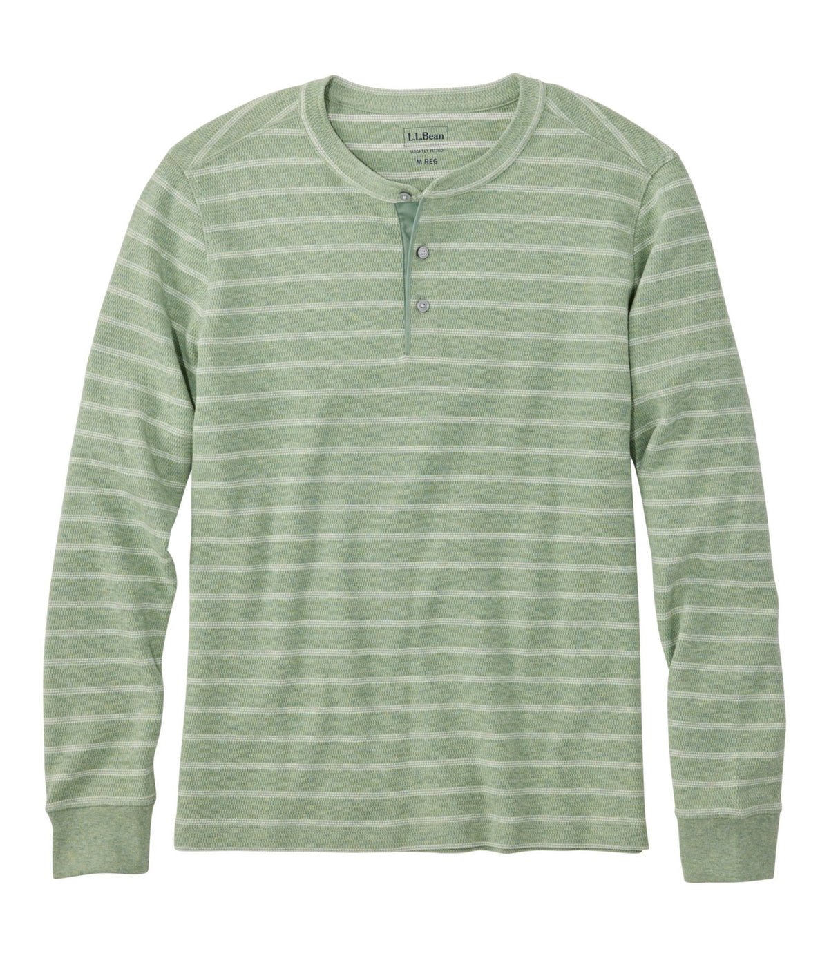 Men's Bean's Vintage Soft Knit Henley, Stripe