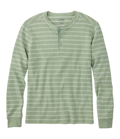 Men's Bean's Vintage Soft Knit Henley, Stripe