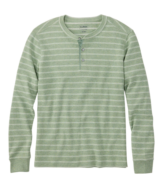 Men's Bean's Vintage Soft Knit Henley, Stripe