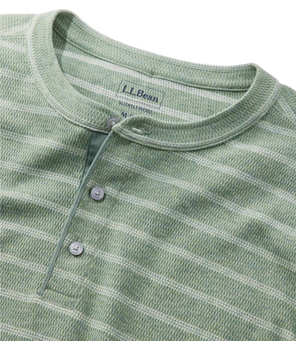 Men's Bean's Vintage Soft Knit Henley, Stripe