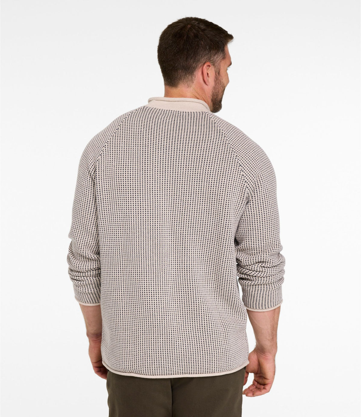 Men's The Original Double L® Rollneck Sweater, Bird's-Eye