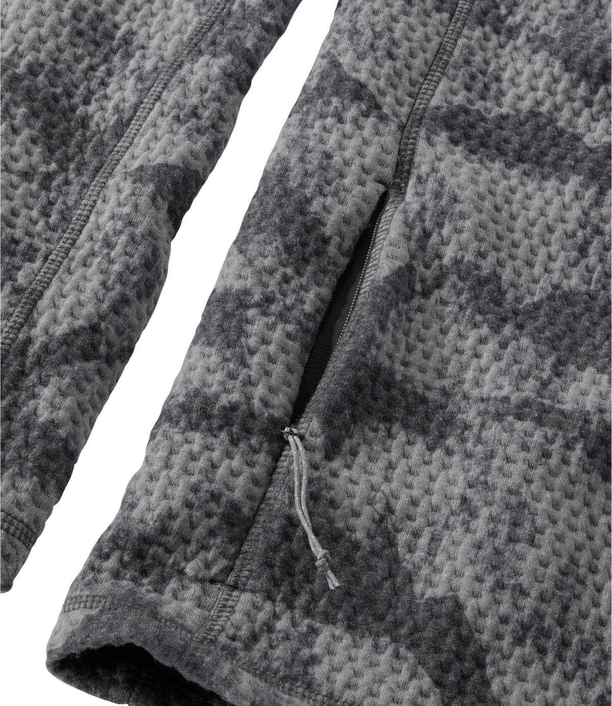 Men's Ridgeknit Pullover, Quarter-Zip Print