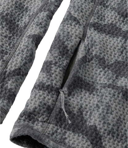 Men's Ridgeknit Pullover, Quarter-Zip Print