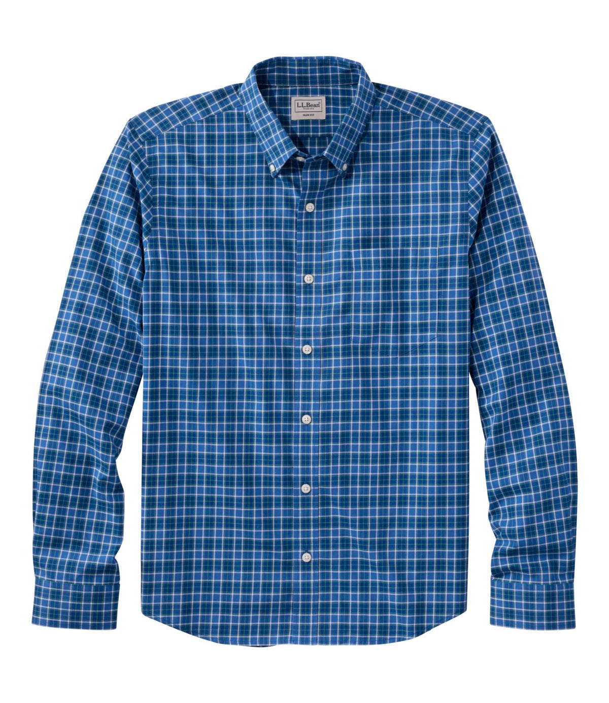 Men's Wrinkle-Free Kennebunk Sport Shirt, Long-Sleeve, Slim Fit, Check