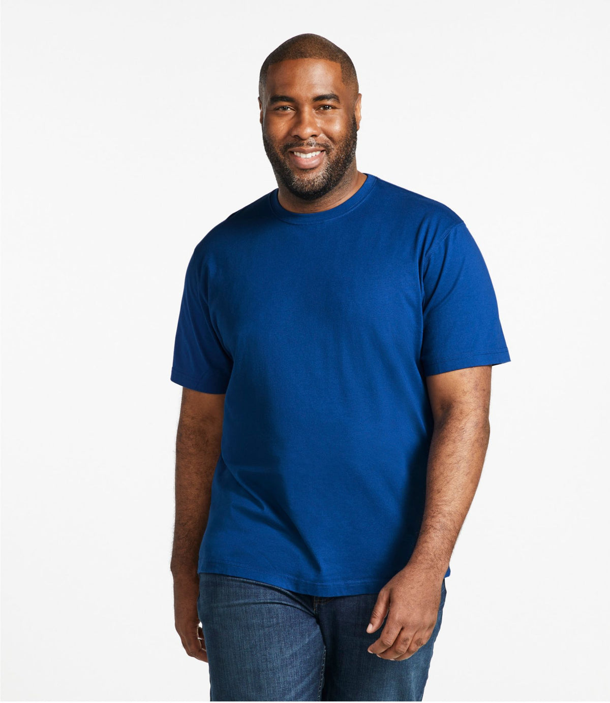 Men's Carefree Unshrinkable Tee, Traditional Fit Short-Sleeve