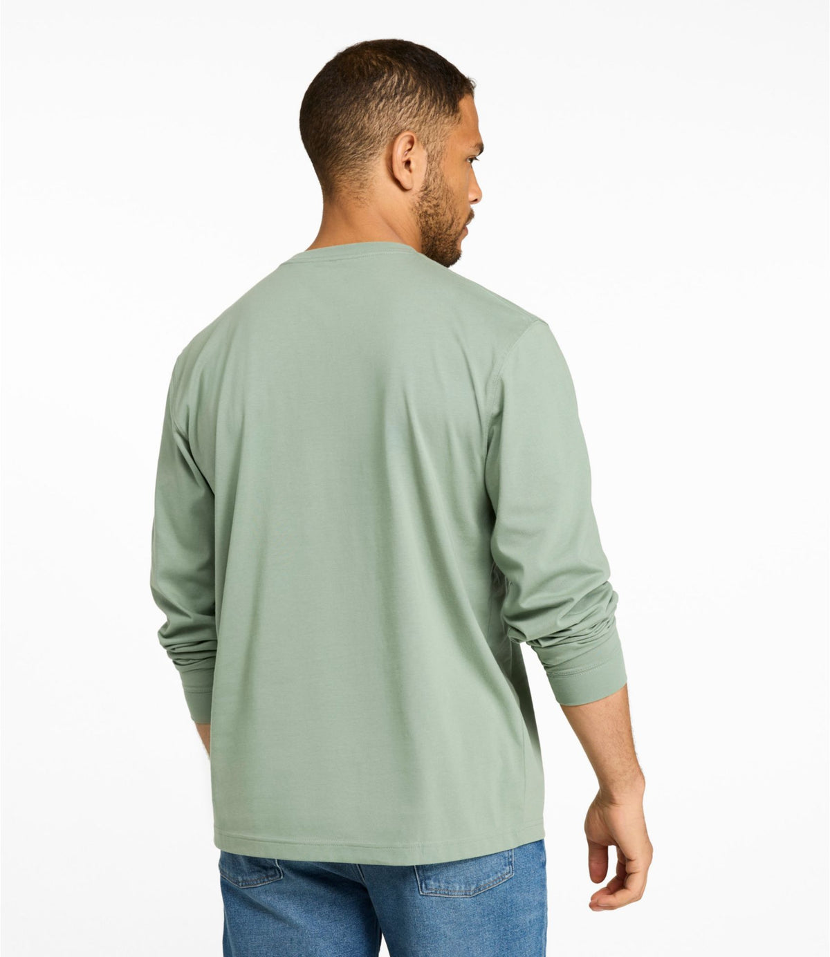 Men's Carefree Unshrinkable Tee, Traditional Fit, Long-Sleeve
