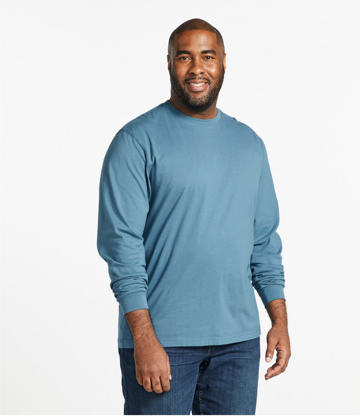 Men's Carefree Unshrinkable Tee, Traditional Fit, Long-Sleeve