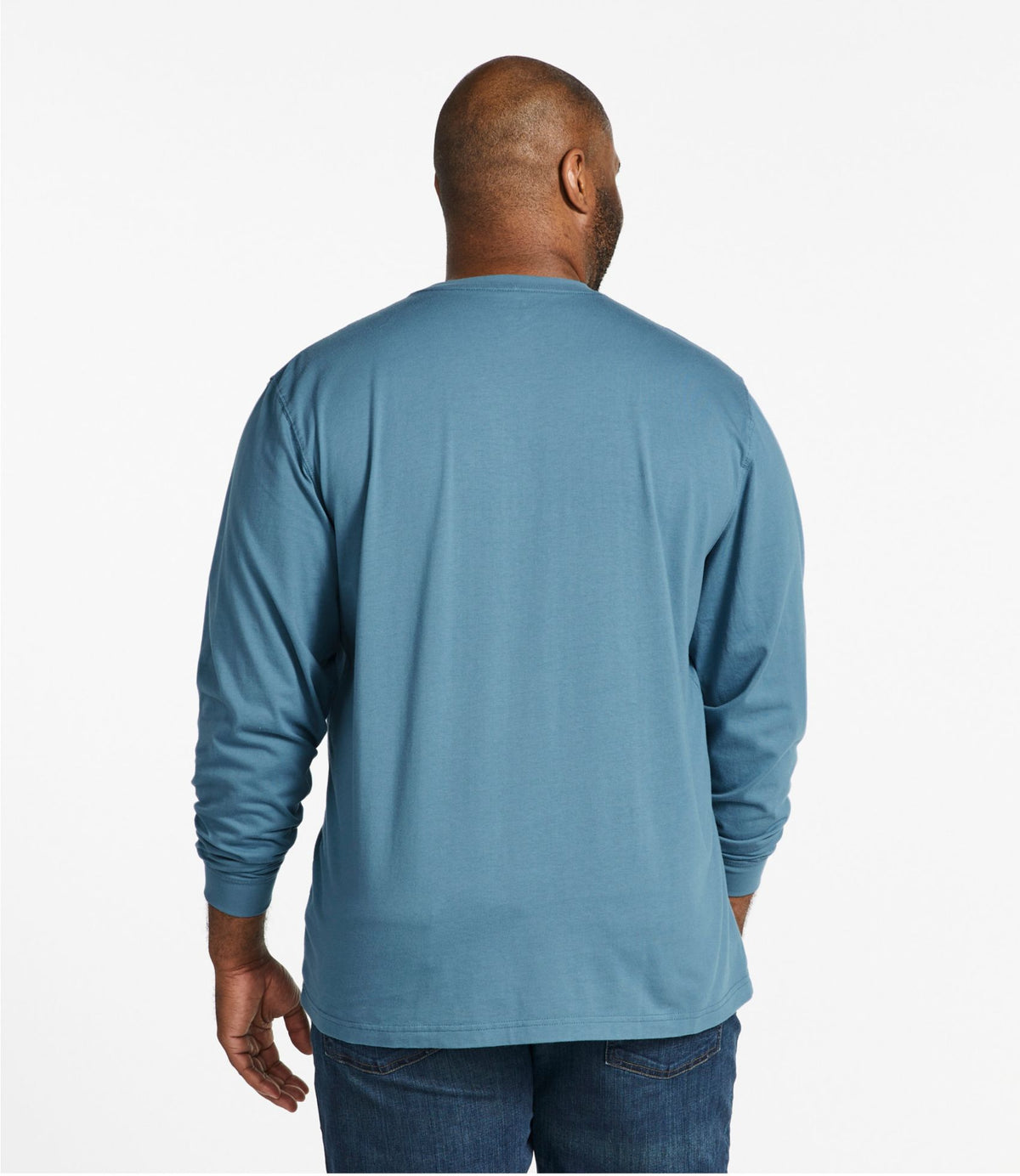 Men's Carefree Unshrinkable Tee, Traditional Fit, Long-Sleeve