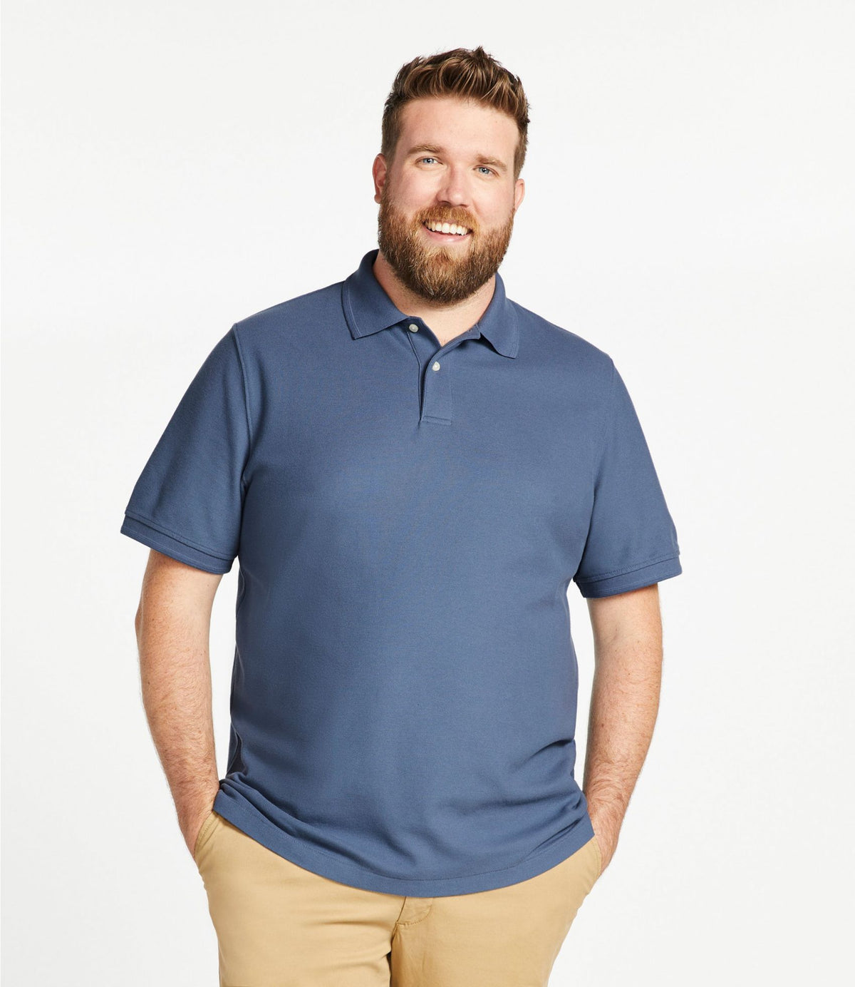 Men's Premium Double L® Polo, Banded Short-Sleeve Without Pocket