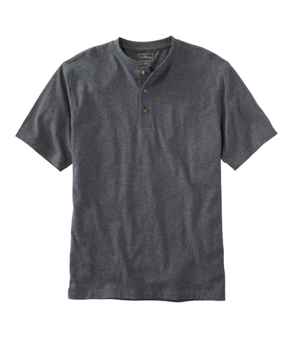 Men's Carefree Unshrinkable Tee, Traditional Fit, Henley