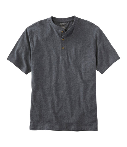 Men's Carefree Unshrinkable Tee, Traditional Fit, Henley