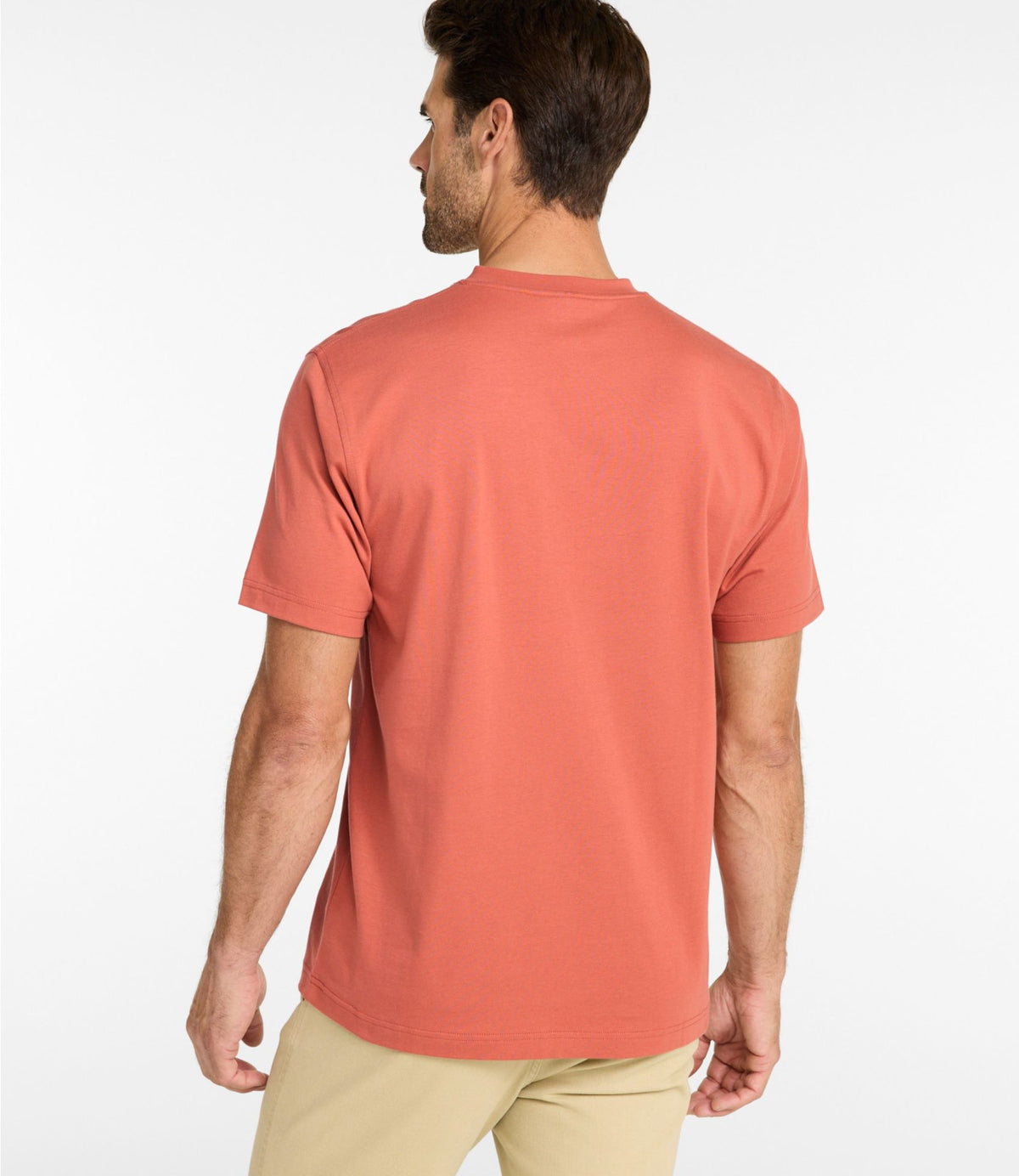 Men's Carefree Unshrinkable Tee, Traditional Fit, Henley