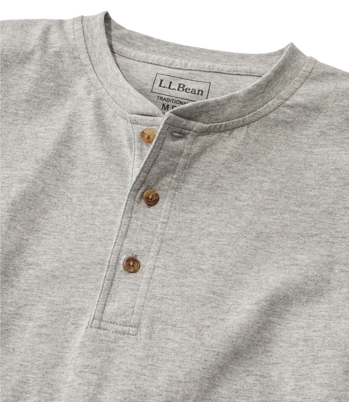 Men's Carefree Unshrinkable Tee, Traditional Fit, Long-Sleeve Henley