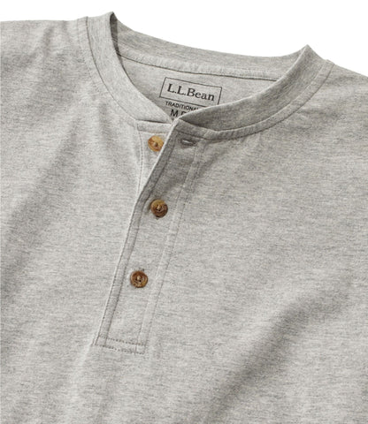 Men's Carefree Unshrinkable Tee, Traditional Fit, Long-Sleeve Henley