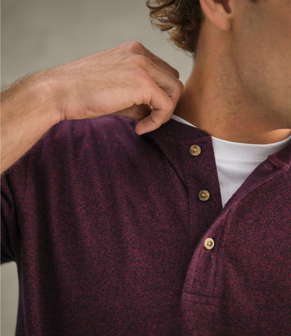 Men's Carefree Unshrinkable Tee, Traditional Fit, Long-Sleeve Henley