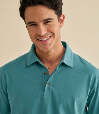 Men's Carefree Unshrinkable Polo, Short-Sleeve, Without Pocket