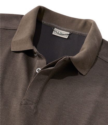 Men's Mountainside Micro Waffle Polo, Long-Sleeve