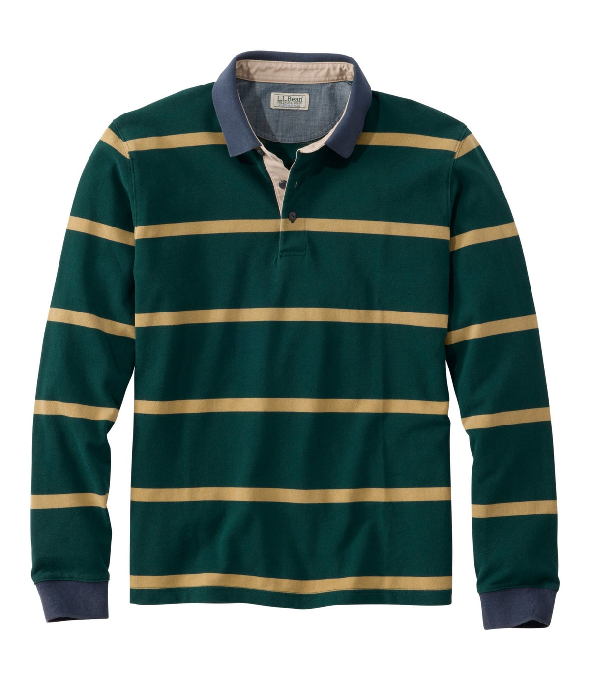 Men's Casco Bay Rugged Polo, Long-Sleeve, Stripe