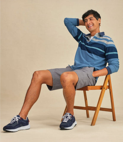 Men's Casco Bay Rugged Polo, Long-Sleeve, Stripe