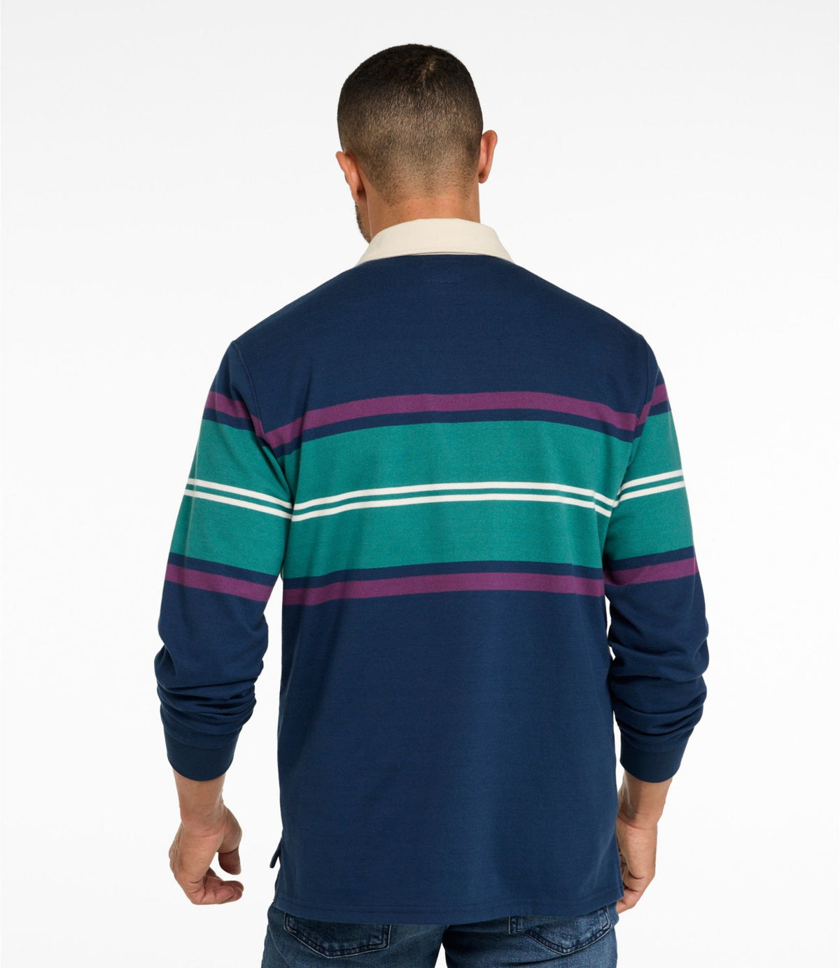 Men's Bean's Vintage Soft Rugby, Chest Stripe