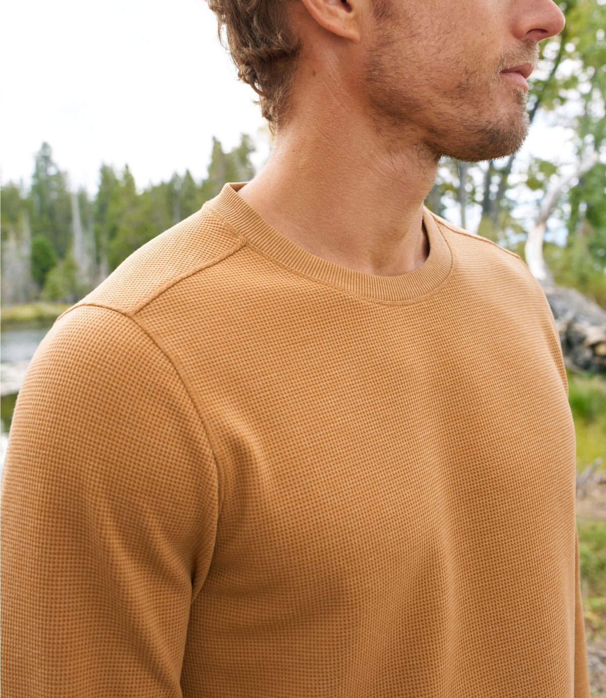 Men's Mountainside Micro Waffle Crew