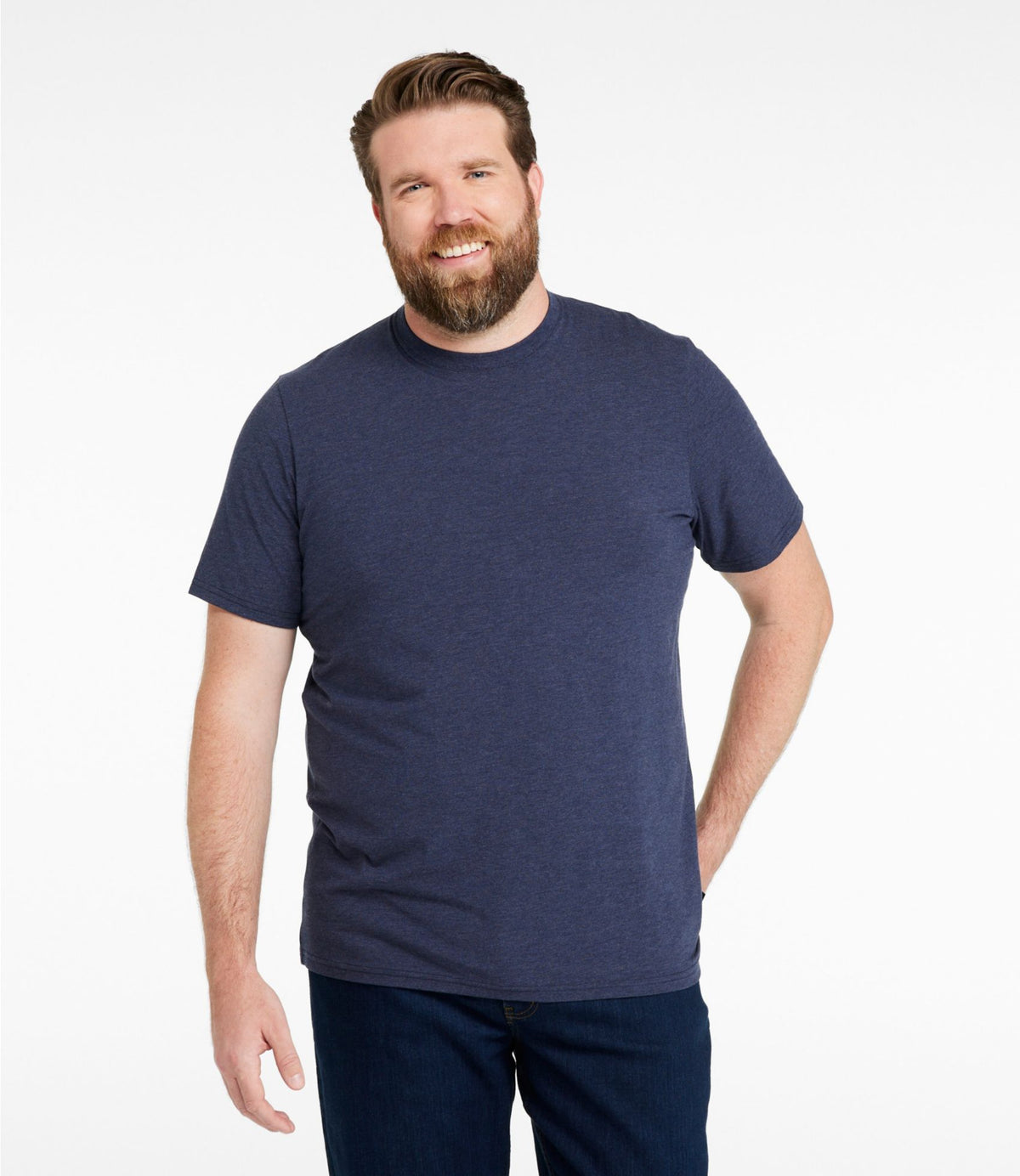 Men's Comfort Stretch Performance® Pima Tee, Short-Sleeve Without Pocket
