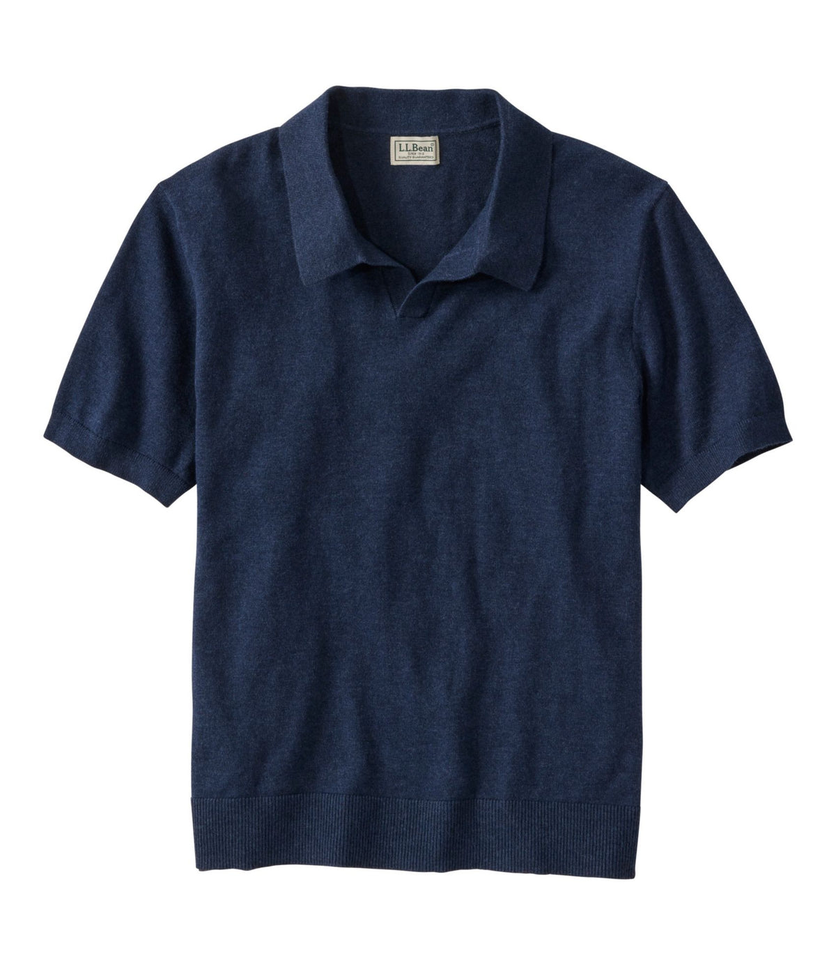 Men's All Seasons Cotton Blend Sweater, Short-Sleeve Polo
