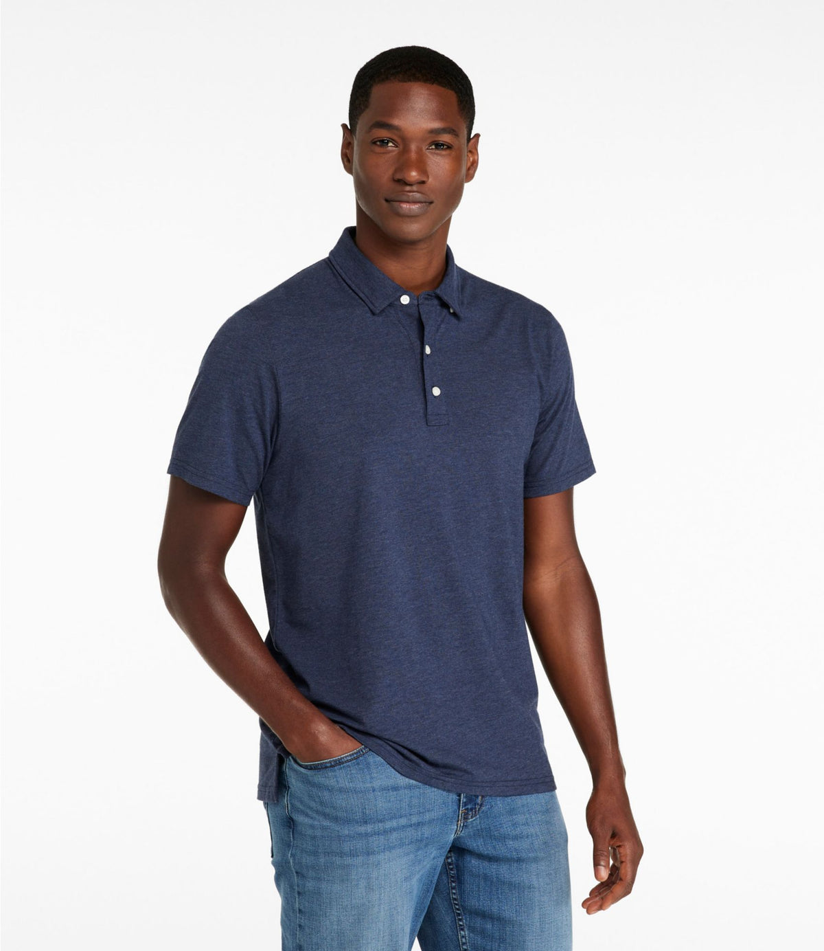 Men's Comfort Stretch Performance® Pima Polo, Short-Sleeve