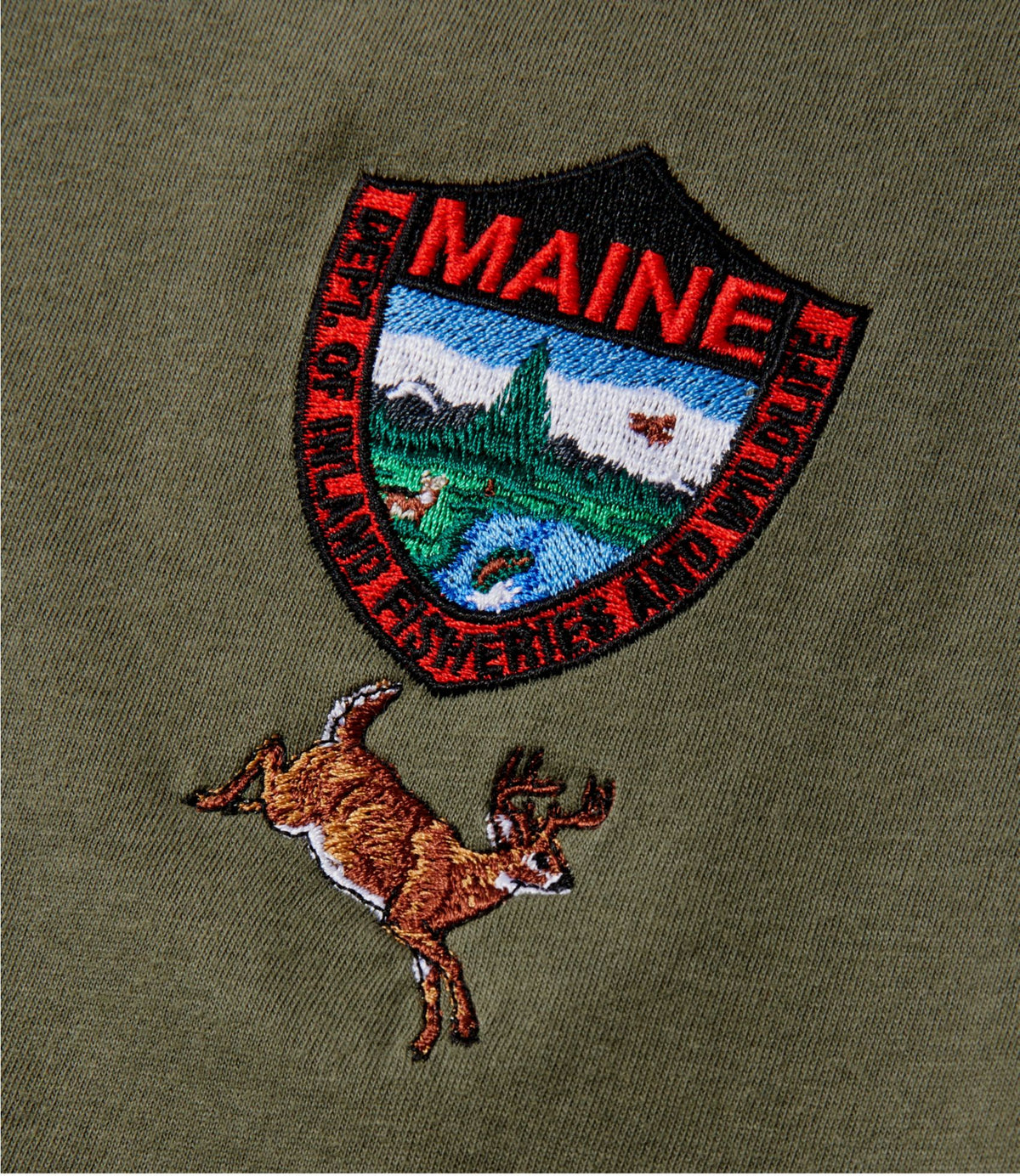 Men's MIF&W Tee, Long-Sleeve White-Tailed Deer