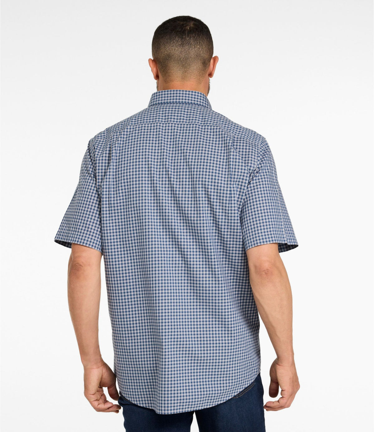Men's Wrinkle-Free Kennebunk Sport Shirt, Traditional Fit Short-Sleeve Check