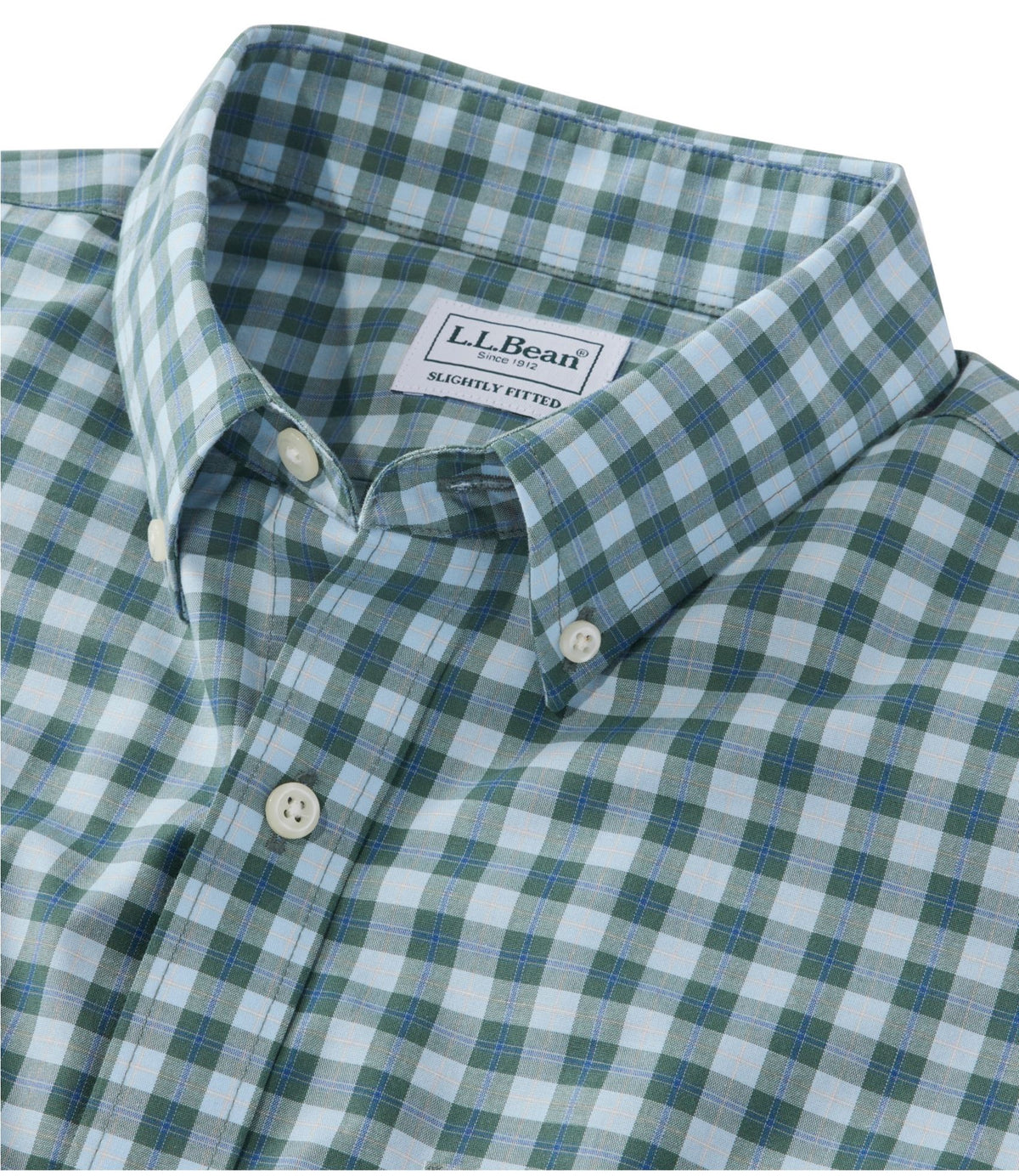 Men's Wrinkle-Free Kennebunk Sport Shirt, Slightly Fitted Check