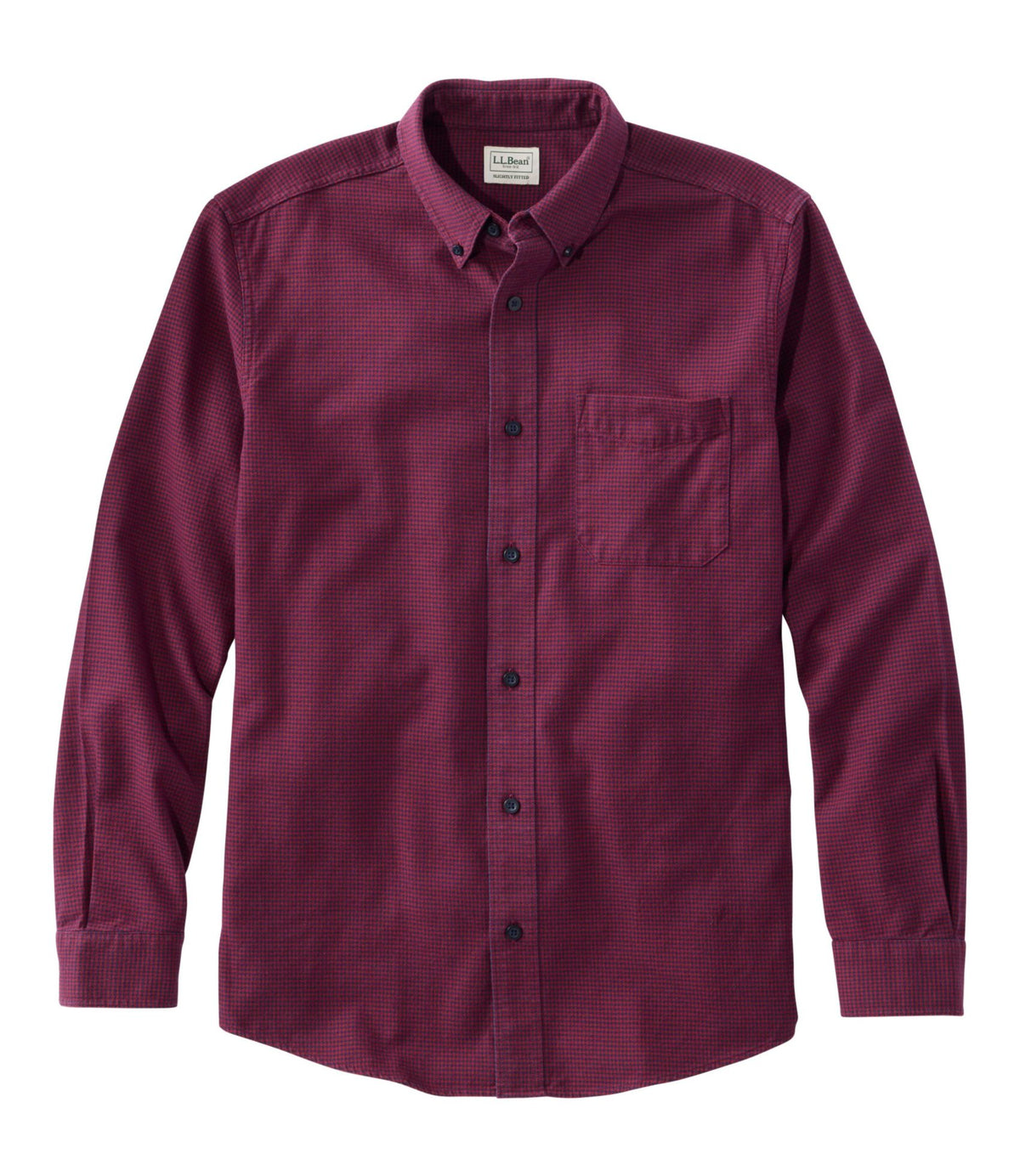 Men's Wicked Good Flannel Shirt, Slightly Fitted, Houndstooth