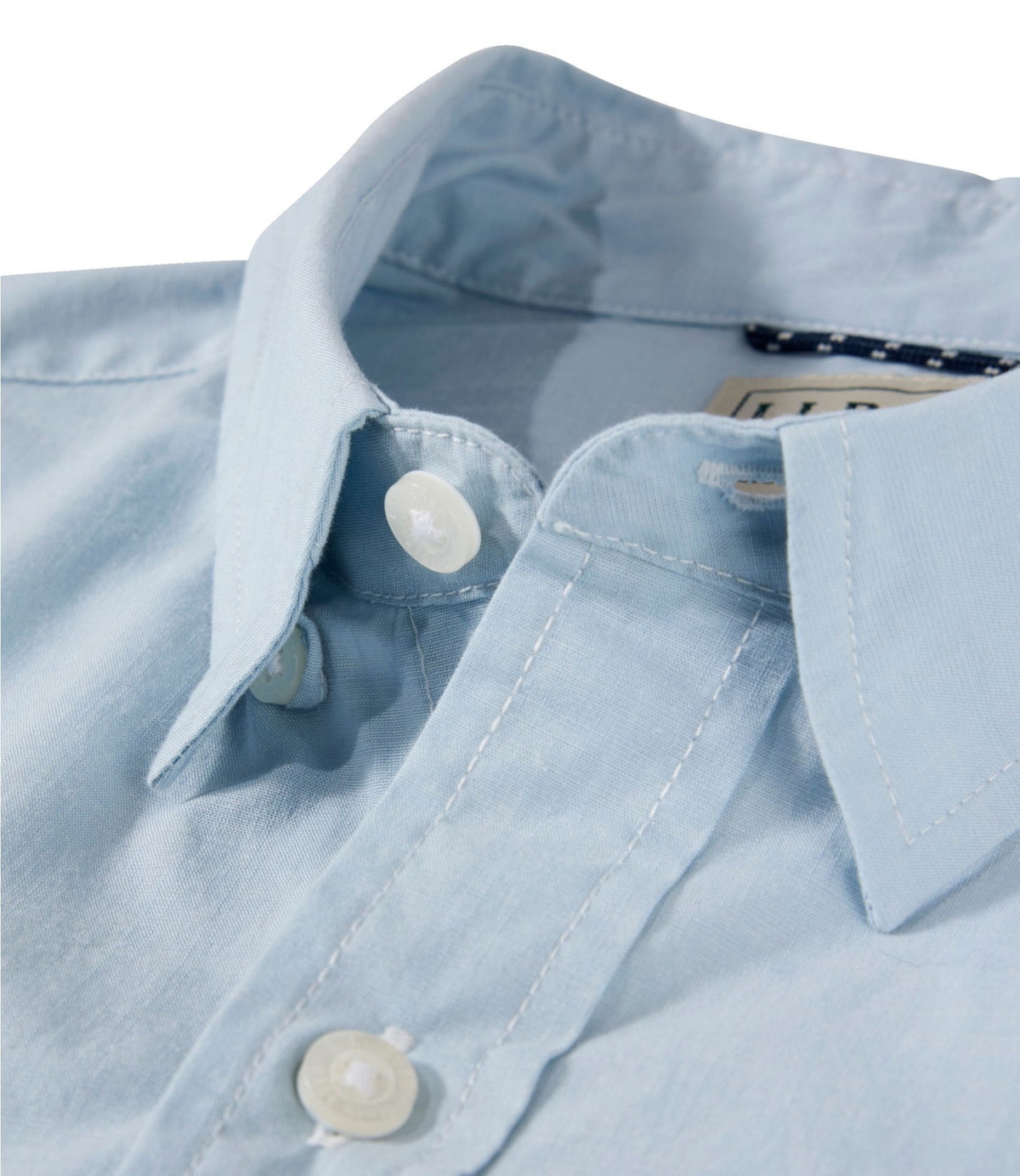 Men's Comfort Stretch Performance® Chambray Shirt, Long-Sleeve, Slightly Fitted Untucked Fit