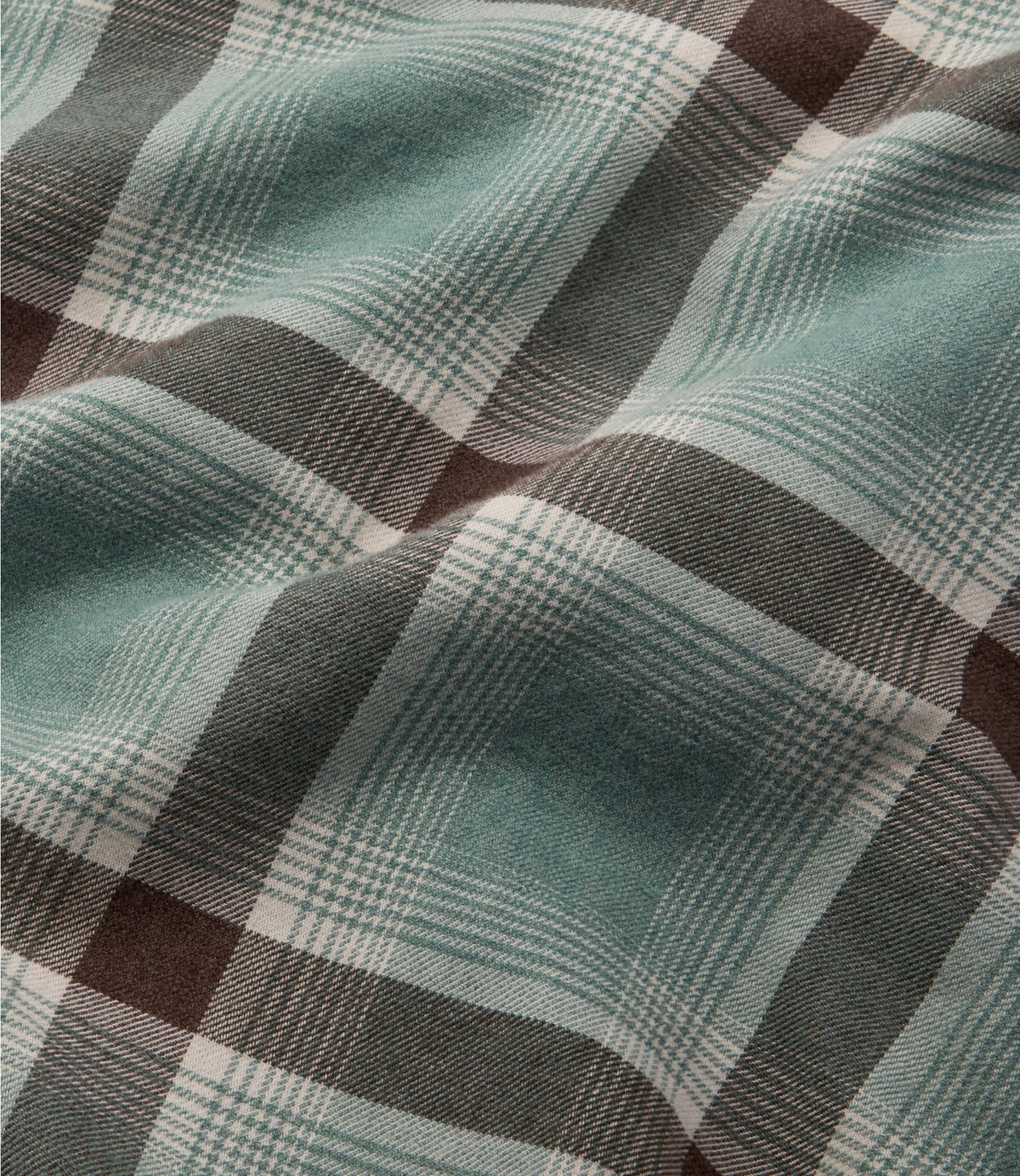 Men's Brushed Jaspé Twill Shirt, Plaid, Traditional Untucked Fit