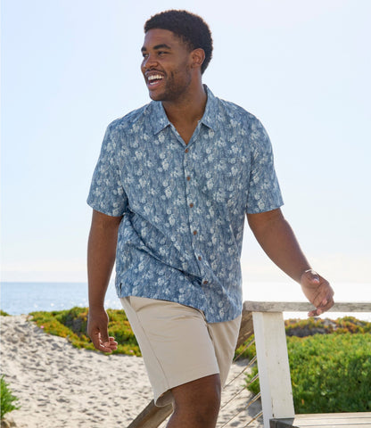 Men's Tropics Shirt, Short-Sleeve Print