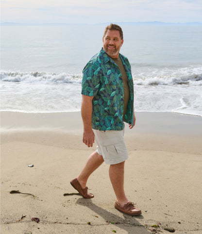Men's Tropics Shirt, Short-Sleeve Print